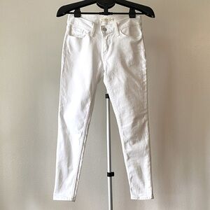 Levi's 535 Super Skinny White Denim Jeans